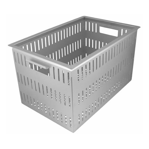 ESCO(エスコ) 515x340x290mm コンテナ(ステンレス製/底面高通気) EA508SE-21