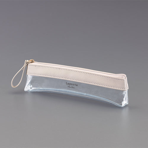 セキセイ株式会社 210x30x55mm クリアペンケース(ライトグレー) LA-6331-61