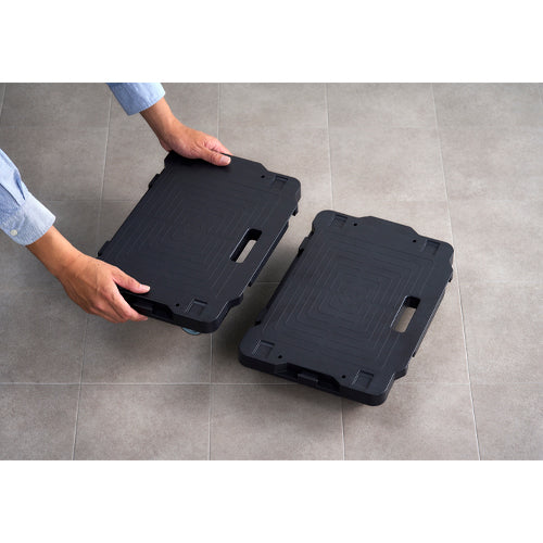 アイリスオーヤマ(IRIS OHYAMA) 421x281mm/ 100kg ドーリー(連結式/黒) RMH-421E