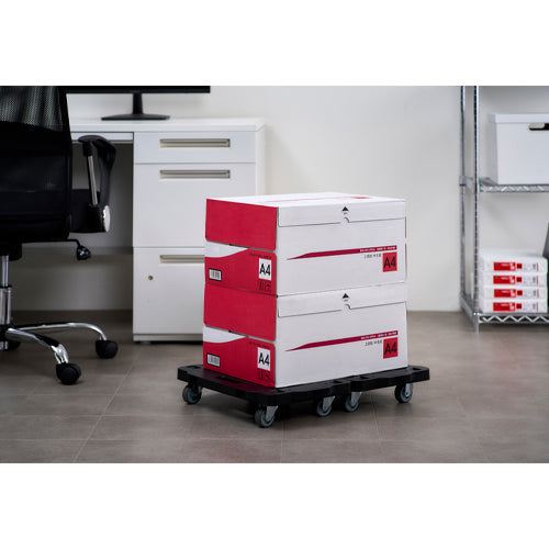 アイリスオーヤマ(IRIS OHYAMA) 421x281mm/ 100kg ドーリー(連結式/黒) RMH-421E