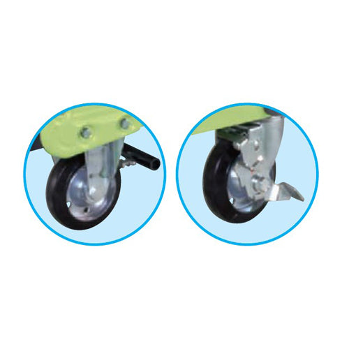サカエ 1105x630mm/400kg 運搬車(フットブレーキ付) TAN-66BR