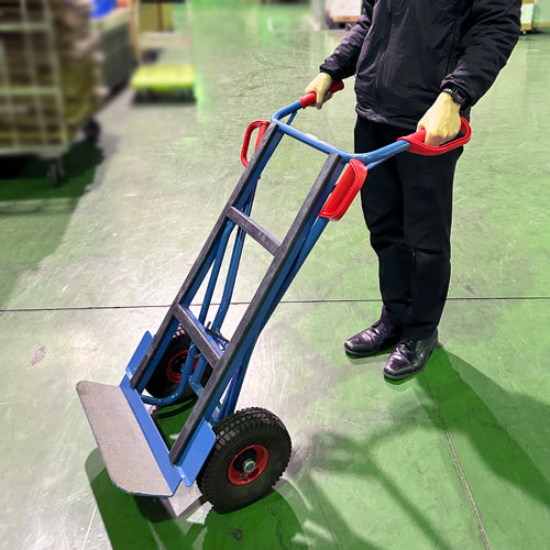 ESCO(エスコ) 650x1150mm/350kg ハンドトラック(補助ハンドル付) EA520FD-21A