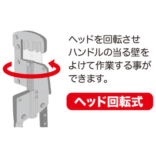 ミノル工業 0.5mm/500mm Mバーカッター(ヘッド回転式) MC30M500