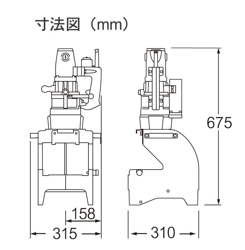 エスコ寸法図