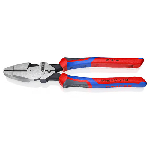 KNIPEX(クニペックス) 240mm 電工ペンチ(グリップ・圧着付/偏芯型) 09 12 240