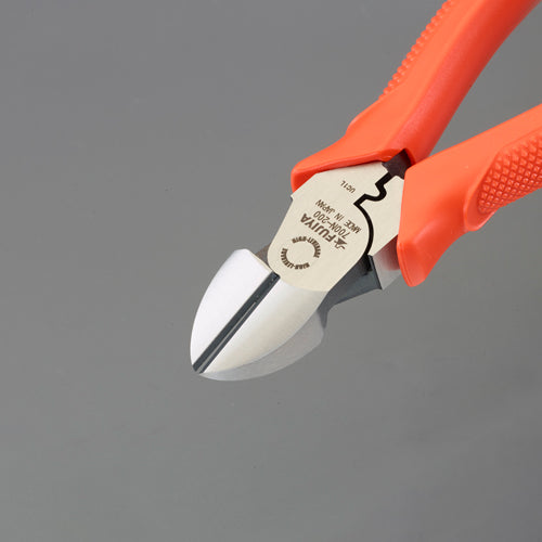 フジ矢(FUJIYA) 200mm 電工ニッパー(圧着付/偏芯型/ラウンド刃 700N-200