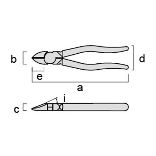 フジ矢(FUJIYA) 175mm 電工ニッパー 70H-175