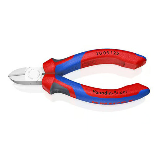 KNIPEX(クニペックス) 125mm 電工ニッパー(グリップ付/メッキ) 70 05 125