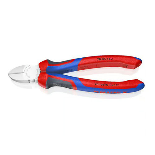 KNIPEX(クニペックス) 180mm 電工ニッパー(グリップ付/メッキ) 70 05 180