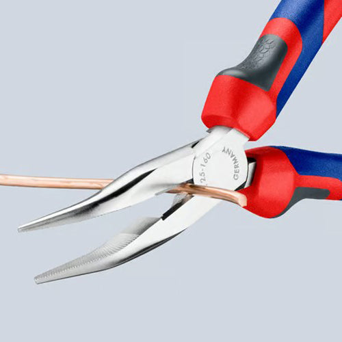 KNIPEX(クニペックス) 160mm ラジオペンチ(グリップ付/メッキ/40゚先曲) 25 25 160