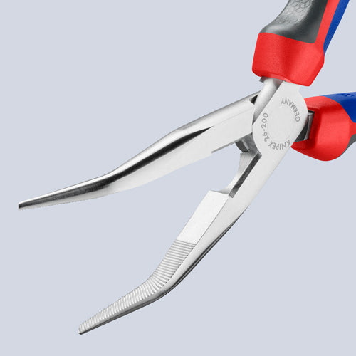 KNIPEX(クニペックス) 200mm ラジオペンチ(グリップ付/メッキ/40゚先曲) 26 25 200