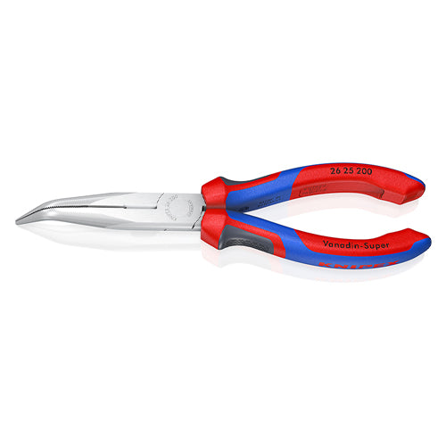 KNIPEX(クニペックス) 200mm ラジオペンチ(グリップ付/メッキ/40゚先曲) 26 25 200
