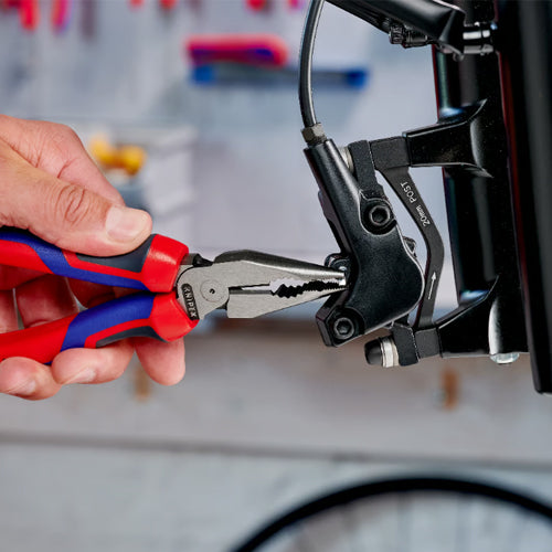 KNIPEX(クニペックス) 185mm ニードルノーズペンチ(グリップ/カッター付) 08 22 185