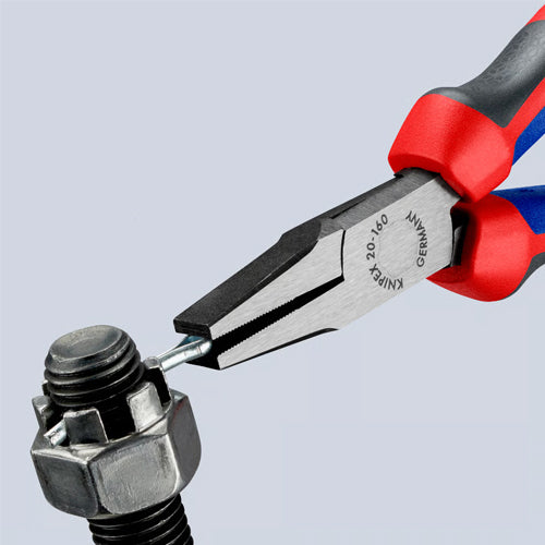 KNIPEX(クニペックス) 160mm フラットノーズプライヤー(グリップ付/磨き) 20 02 160