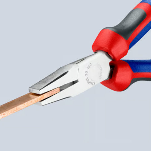 KNIPEX(クニペックス) 160mm フラットノーズプライヤー(グリップ付/メッキ) 20 05 160