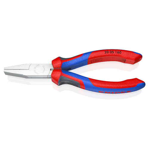 KNIPEX(クニペックス) 160mm フラットノーズプライヤー(グリップ付/メッキ) 20 05 160