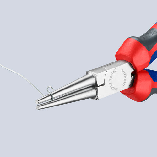 KNIPEX(クニペックス) 160mm ロングラウンドノーズプライヤー(グリップ付/メッキ) 30 35 160