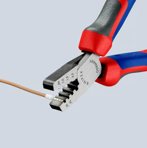 KNIPEX(クニペックス) 0.25- 2.5m㎡ 圧着ペンチ(フェルール端子用) 97 62 145A