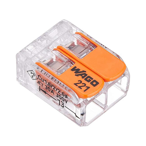 WAGO(ワゴ) 差込形電線コネクター(2極/10個) WFR-2LBP