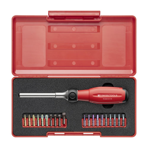 PB SWISS TOOLS ドライバービットセット(ラチェット式ハンドル付) PB38510.R-100 Set