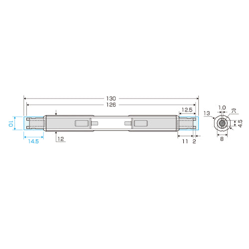 アネックスツール(Anex) 130mm 電気メーター用絶縁ドライバー AEM-1