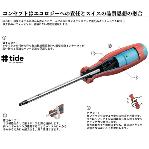 PB SWISS TOOLS 150mm ピックツール 120° PB38675.3-75RE