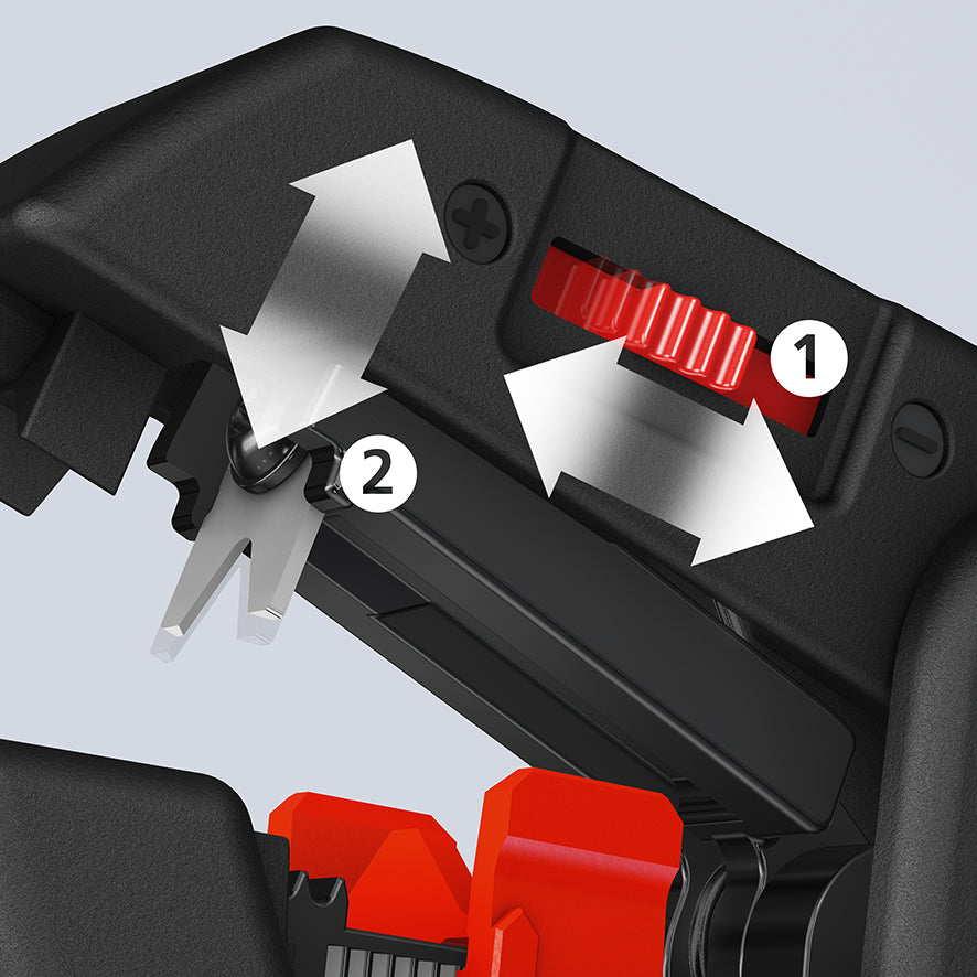 KNIPEX(クニペックス) 0.2 -6.0mm2 ワイヤーストリッパー(自動調整) 12 62 180