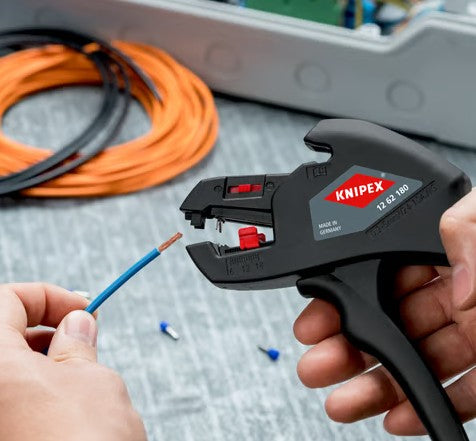 KNIPEX(クニペックス) 0.2 -6.0mm2 ワイヤーストリッパー(自動調整) 12 62 180