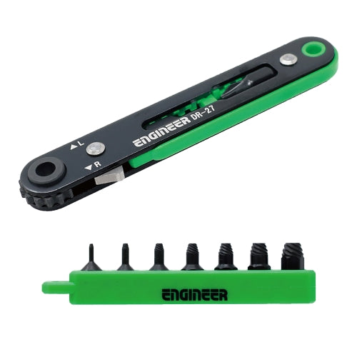 エンジニア 0.89-5.00mm 7個組 エキストラクターセット(ラチェット付) DZ-273