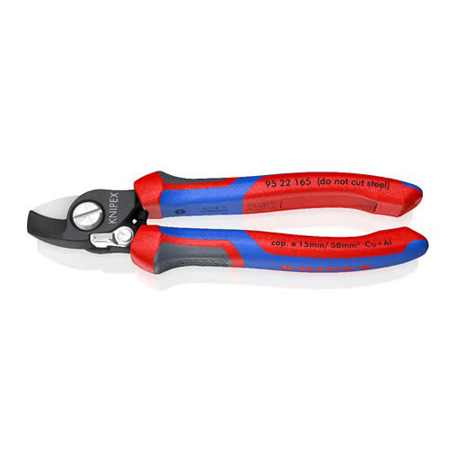 KNIPEX(クニペックス) φ15mm/165mm ケーブルカッター(スプリング付) 95 22 165