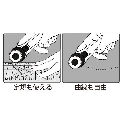 オルファ(OLFA) 147mm/φ28mm ミシン目ロータリーカッター(フィルム・シートカッタ 235B
