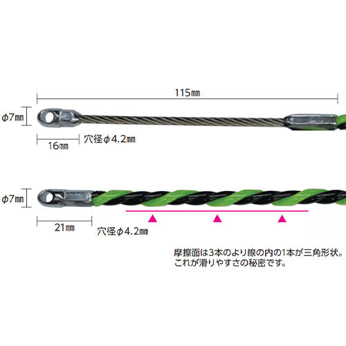 ミノル工業 5.9mmx30m フィッシュテープ(ポリエステル製) MC608030
