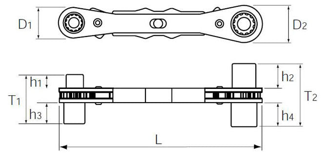 エスコ寸法図