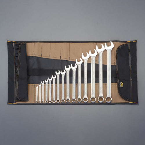京都機械工具(KTC) 15本組/1/4"- 1" 片目片口スパナ ※ESCOオリジナルセット品