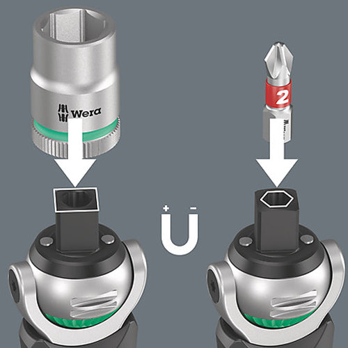 Wera 3/8"DR ソケットレンチセット(ZYKLOP) 004284