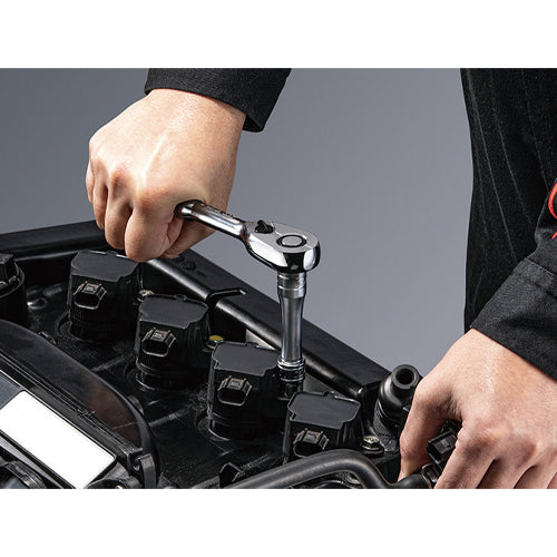 京都機械工具(KTC) 3/8"DRx180mm ラチェットハンドル(ロッキング) BR390