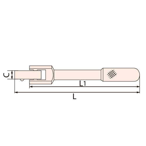ESCO(エスコ) 3/4"DR/286mm スピンナーハンドル(ステンレス製) EA618SA-85