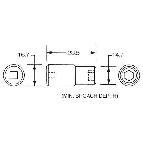 ESCO(エスコ) 3/8"DRx 3/8" ソケット EA618WC-103A