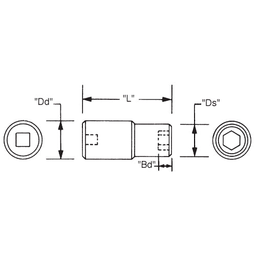 ESCO(エスコ) 1/2"DRx 9/16" ソケット EA618XA-204A