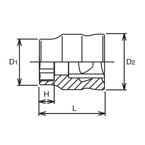 コーケン(Ko-ken) 1/4"DRx 9/32" ソケット(Z-EAL) 2400AZ-9/32