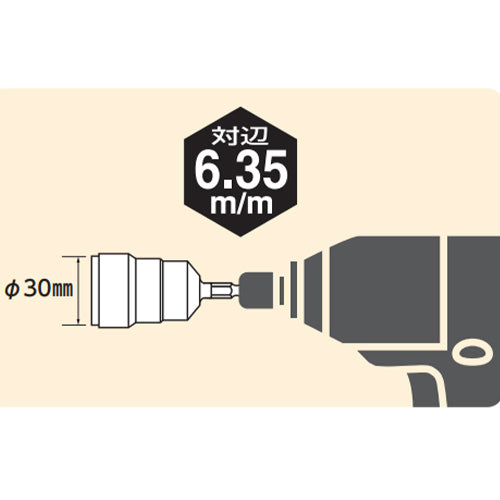 ミノル工業 W3/8"・W1/2"/ 73mm 全ねじソケット MC30Z034S