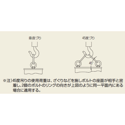 ESCO(エスコ) M20x30mm/1.5 アイボルト(細目/SS400) EA638SN-207
