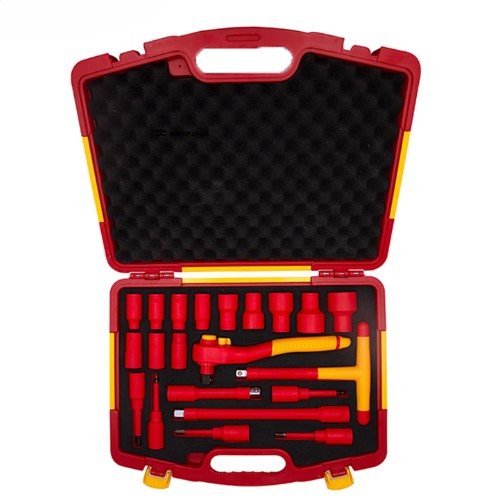 ESCO(エスコ) 1/2"DR 絶縁ソケットレンチセット EA640XW-8