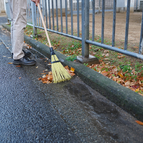 浅香工業 240x1470mm ほうき熊手(プラスチック製/8本) 153490