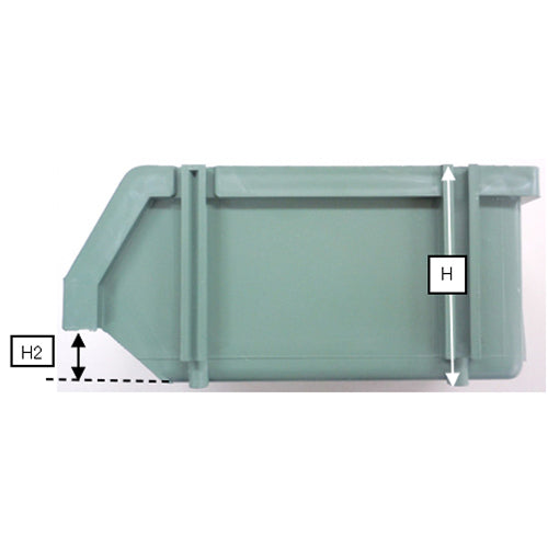 ESCO(エスコ) 103x 95x 53mm パーツトレー(重ね置型・緑/100個) EA661CM-11A
