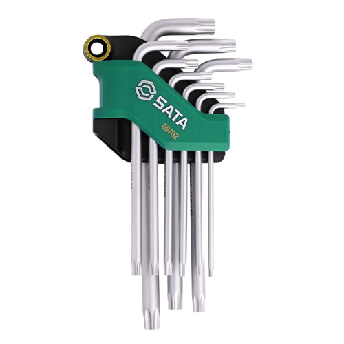 SATA T10-T50 9本組(Bore Torx)キーレンチ 09702