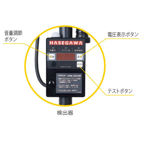 長谷川電機工業 DC1500V 電車線用検電器(防塵・防水構造) HVC-1.5N3