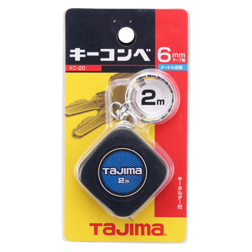 TJMデザイン(TaJIma) 6mmx2.0m メジャー(キーリング付) KC-20