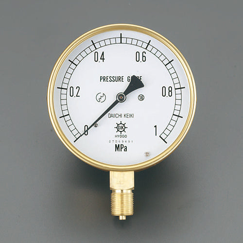 ESCO(エスコ) G 3/8"/ 75mm/ 0-4.0MPa 圧力計 EA729DA-40