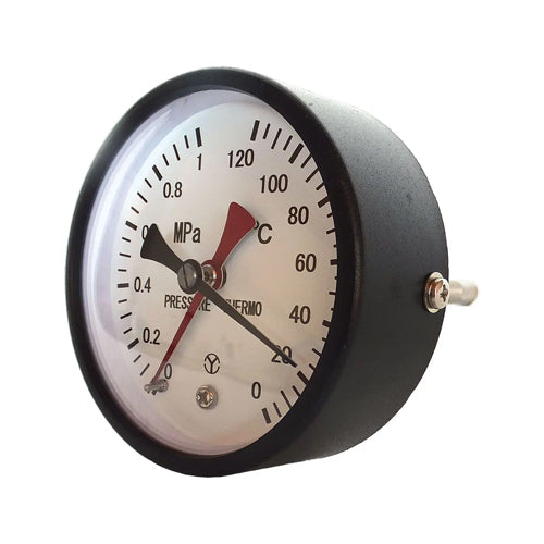 ESCO(エスコ) 0- 120℃/0-1.0MPa/φ100mm 水高計(横型) EA729PA-6